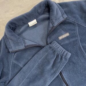 Columbia Fleece Jacket Blue Full Zip Long Sleeve‎ Women's Size L